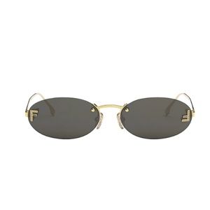 Fendi Rimless oval sunglasses